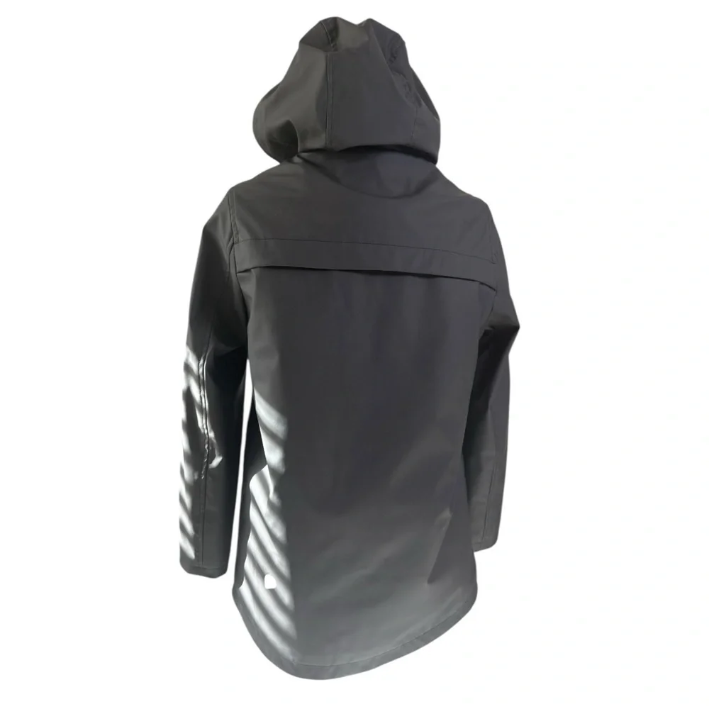 Zara Kids Black Raincoat with Hood Sherpa lined - Picture 3 of 5
